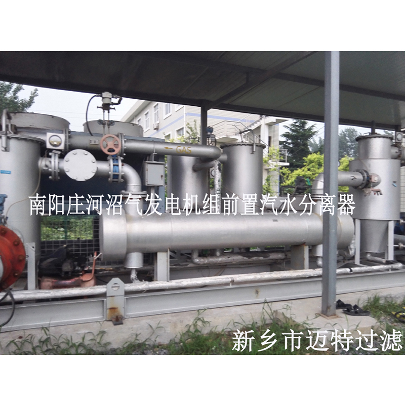 河南南阳垃圾沼气发电厂燃烧机前气体处理模块，
